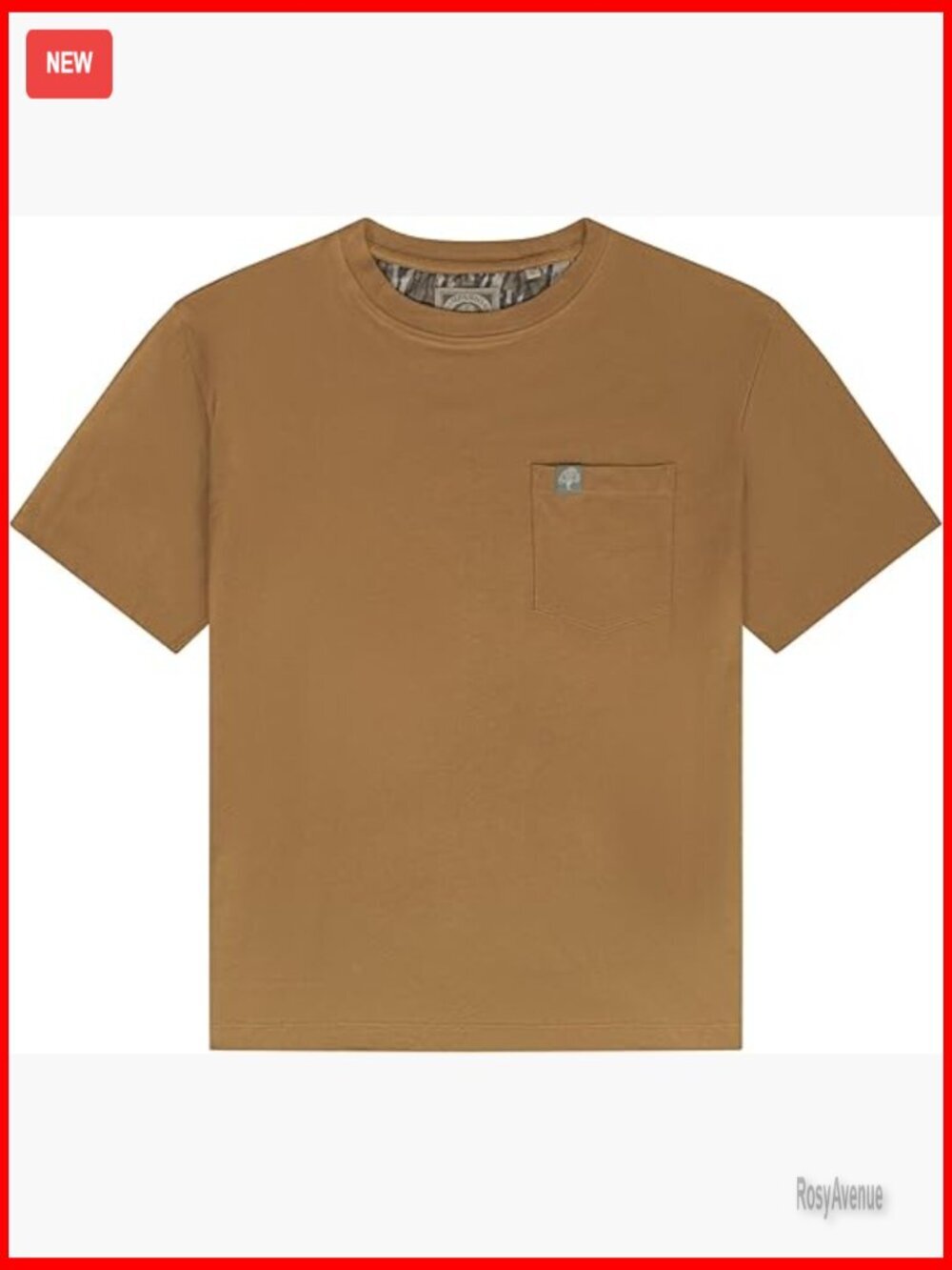 Men's Cotton Pocket Tee - Pre-Shrunk Soft with Stretch